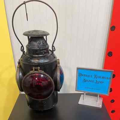 Antique Railroad Signal Lamp