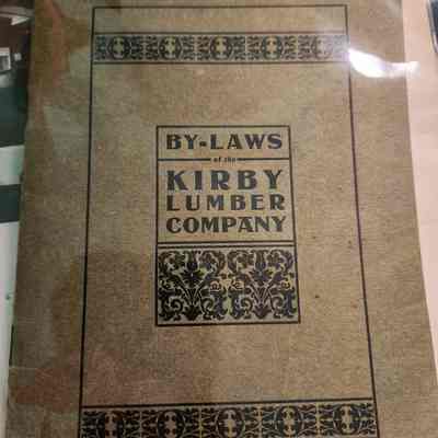 Kirby Lumber Company By-Laws