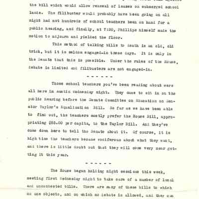 News Artical - "Read About Austin" March 20, 1947 - David Read