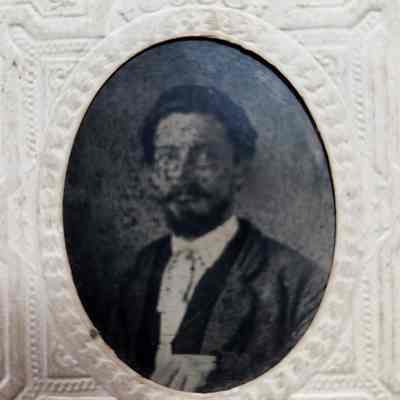Tin Type Man with Beard and Mustache