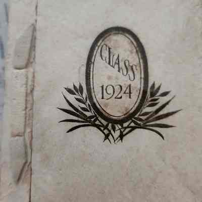 Silsbee High School Graduation Invitation 1924 for Clarence Littlepage