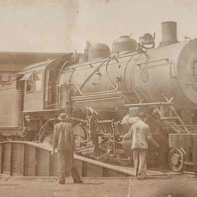 Steam Engine 1951 with Workers