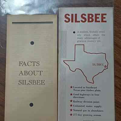 Silsbee brochures published by Silsbee Chamber of Commerce dated 1961