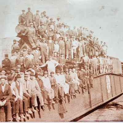 Santa Fe Employees at the Roundhouse