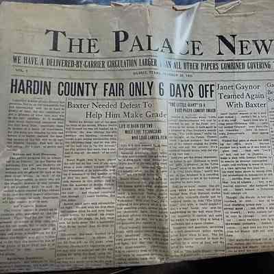 The Palace News Paper, October 5, 1933