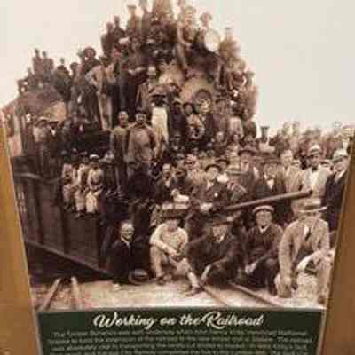 Railroad group photo poster