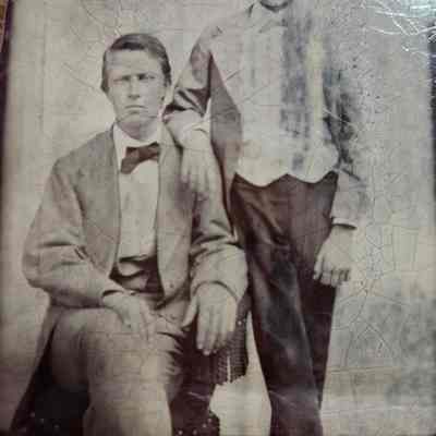 Tin Type with Man and Young Boy