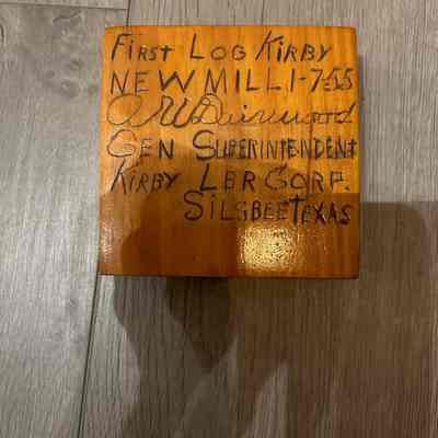 First Log Kirby New Mill 1-7-1955