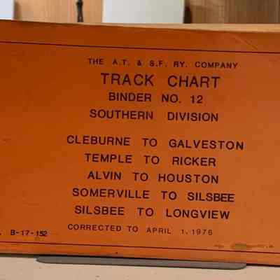 The A.T. & S.F. RY. Company Track Chart