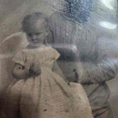 Tin Type Woman holding Child - Shelby
