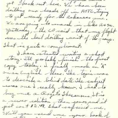 Letter to David Read from Tom Read November 14, 1951