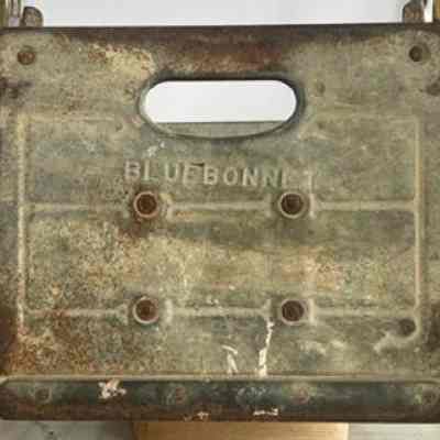 Blue Bonnet Wooden Crate