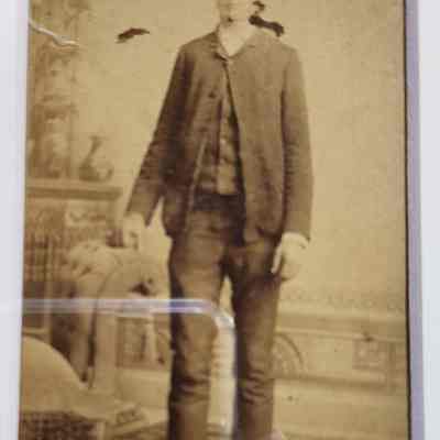 Tin Type of Young Man Standing