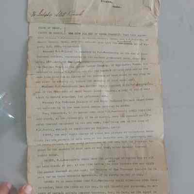 Agreement between Weathersby and Wilson. Promissory note 8/1905