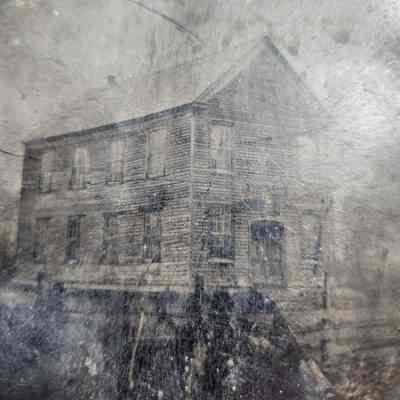 Tin Type Wooden Building