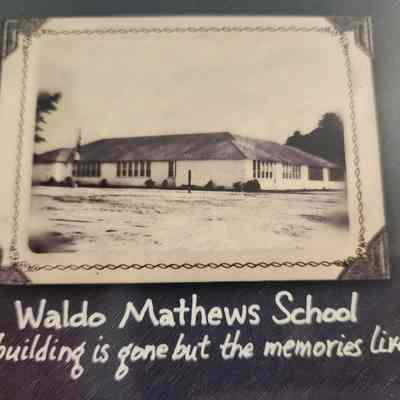 Post Card - Waldo Mathews School