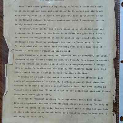 Two Easter Dresses story typed on Jack Heard letter head undated. Believed to be from Shuptrine donation