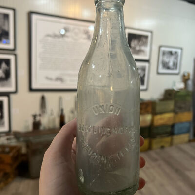 Union Crown Top Bottle 1930