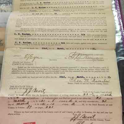 Deed for C W Woolum