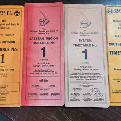 Various Train Time Tables