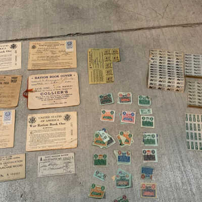 War Rations Stamps from Silsbee, Texas