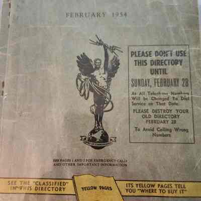 Silsbee, Texas Telephone Directory 1954