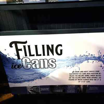 Ice Making Poster - Filling Ice Cans