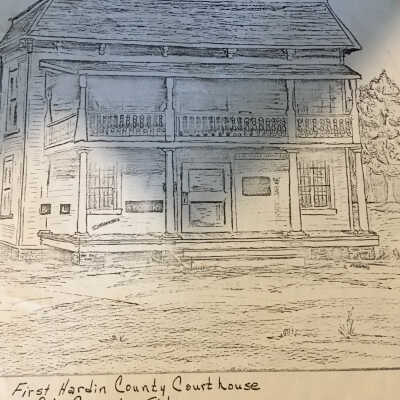 First Hardin County Court House At Present Site (1886-1906) (Wade Paul)(12/12)