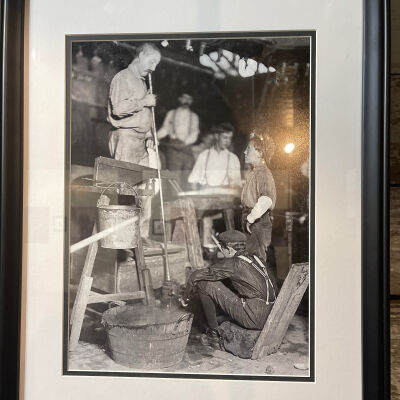 Glass Blowing in the 1900's Photo