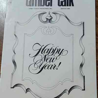 Timber Talk magazine dated Winter 1989