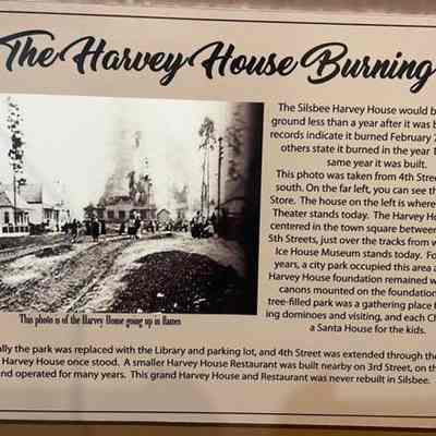 Harvey House Burning Poster