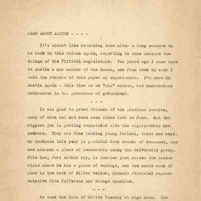 News Article - "Read About Austin" - David Read