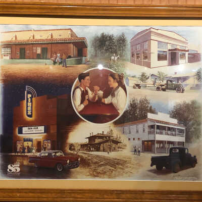 Print of 85th Anniversary Collage of Silsbee by Bryan S. Welborn, 1991