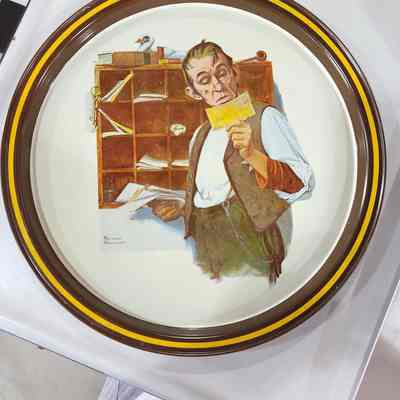 Tin Plate - Norman Rockwell Postman