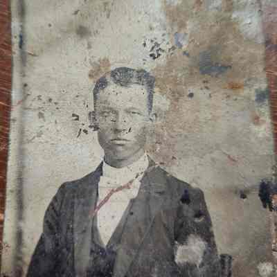 Tin Type of Man in Suit