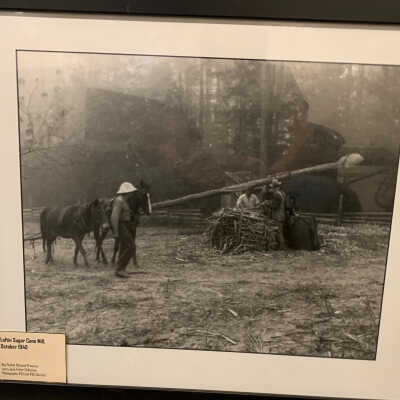 Framed Photo of the Loftin Sugar Cane Mill