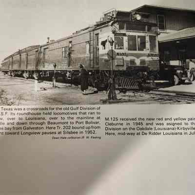 Photo of Train at the Silsbee, Texas Roundhouse