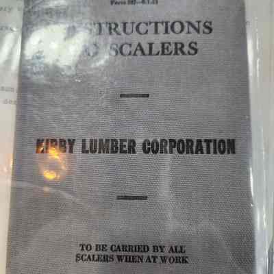 Instructions to Scalers - Kirby Lumber Corp