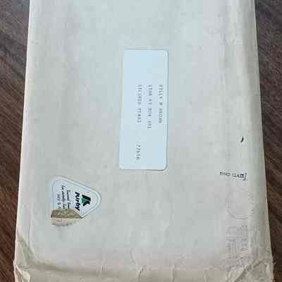Envelope and items addressed to Billy M Brown, Silsbee Texas with items enclosed for "A Profile of Kirby Today"