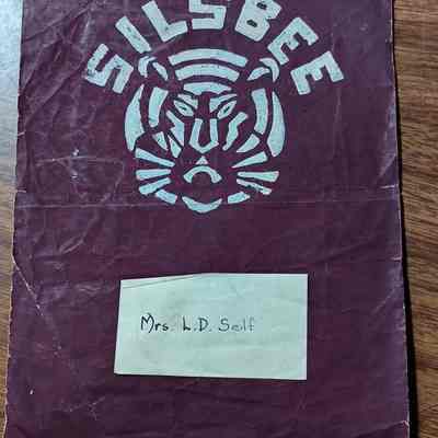 Silsbee High School Program - undated - tag on front says Mrs. L. D. Self