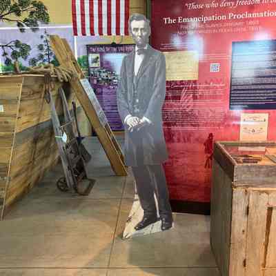 Abraham Lincoln life size cut out