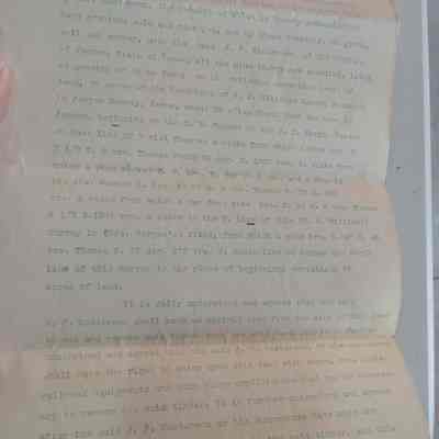 Lumber right agreement from WA Withers and Annie Withers Top Masterson Date March 1909
