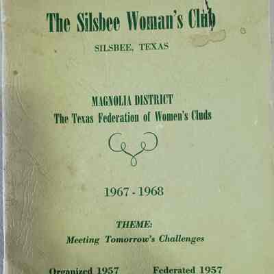 Silsbee Woman's Club dated 1967-1968