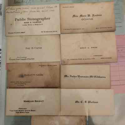 Business Cards from Various People