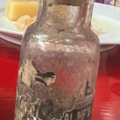 Medicine Bottle with partial label