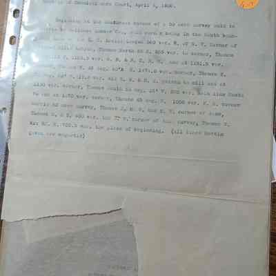 Legal Description -including the corporate limits of Silsbee listing a 50 acre tract - on Silsbee Bee letterhead