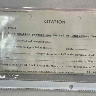 Citation to Jerry Lynn Collins