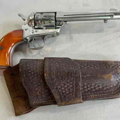 1938 Russian .44 Caliber Revolver - Colt Single Action Army - Colt Model 1873 Peacemaker and holster, serial number 356184