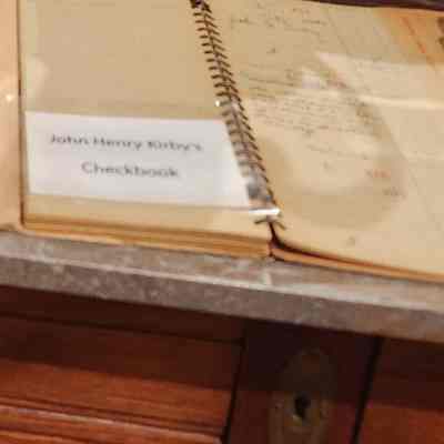 John H Kirby Check Book