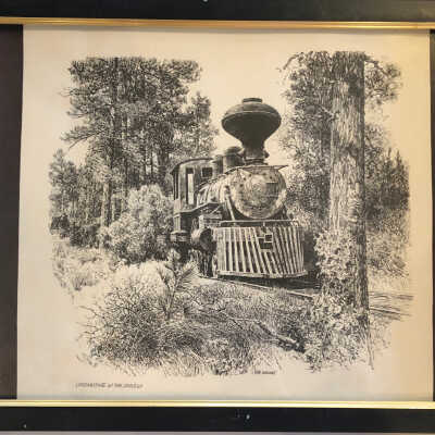 Locomotive in the Forest by Bob Wygant